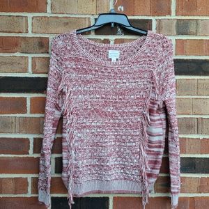 Melrose & Market Fringe Sweater